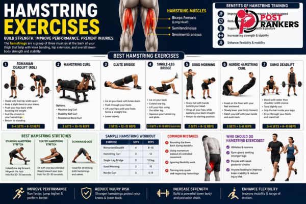 Strong Hamstrings, Stronger You: The Complete Guide to Hamstring Exercises That Actually Work hamstring exercises
